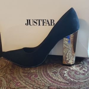 Black and Gold heels